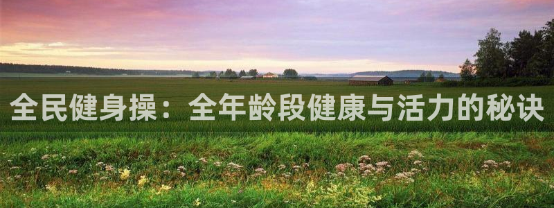 尊龙官网手机版下载：全民健身操：全年龄段健康与活力的秘诀